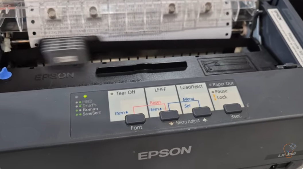 Self Test Page on Epson LX-350